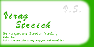 virag streich business card